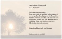 eine Anzeige